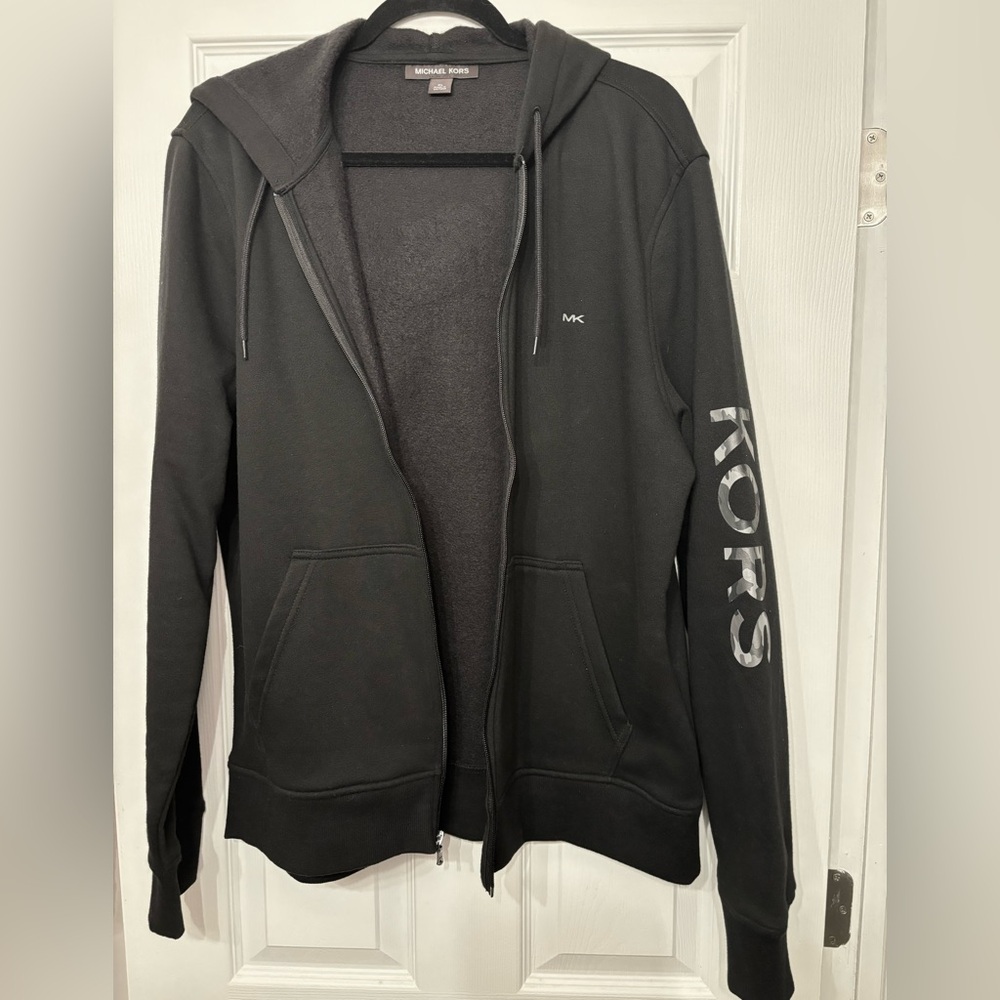 Men’s Michael Kors Black Hoodie with camo style Logo